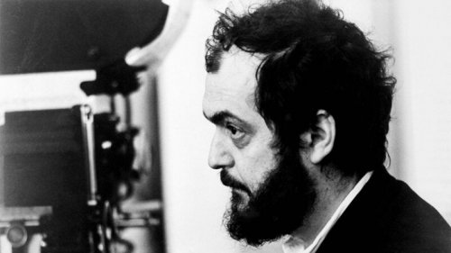 Stanley Kubrick at work.