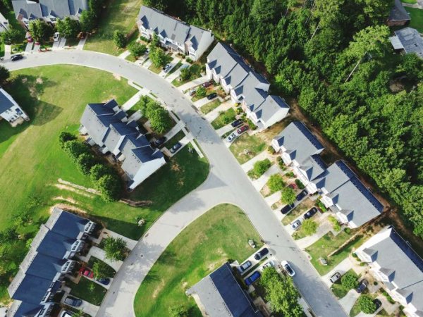 A Danish cohousing community.