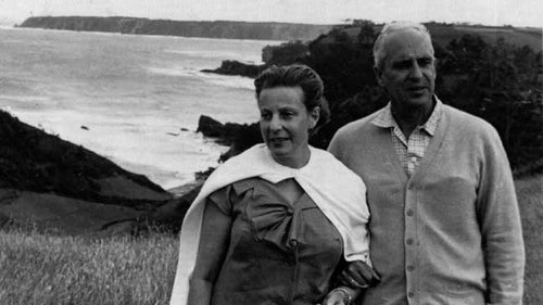 Severo Ochoa with his wife Carmen.