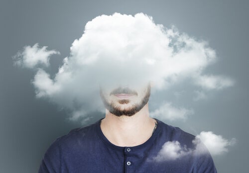 A man with his head in the clouds.