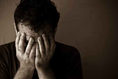 A sad man.