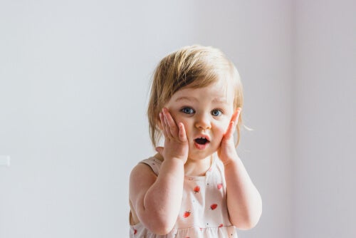 A surprised girl.