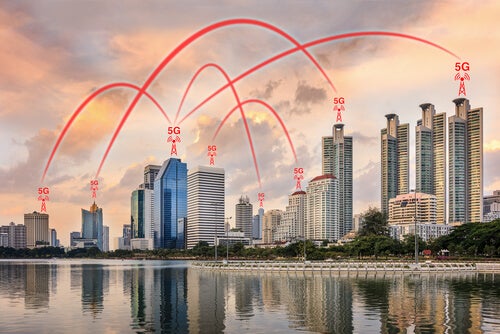 A city full of 5G networks.