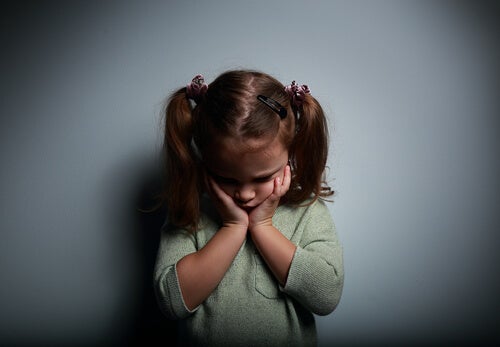 A sad girl.