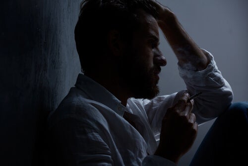 A depressed man.