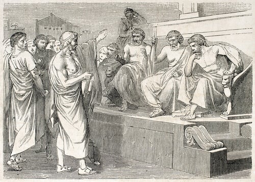 Some Greeks debating.
