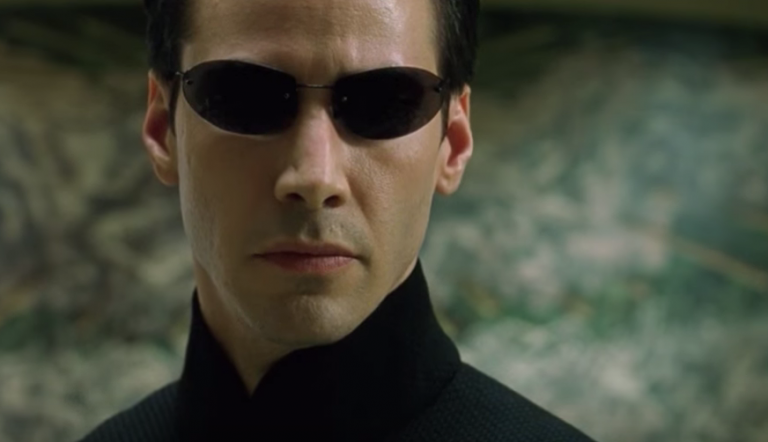 Keanu Reeves in The Matrix.