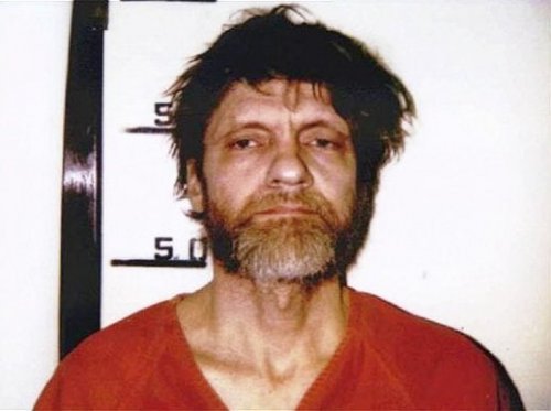 A Ted Kaczynski mugshot for sale as murderabilia.