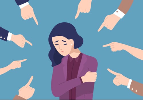A woman who feels bad because her emotional buttons are pushed by many people.