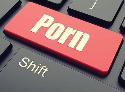 A keyboard with a porn key.