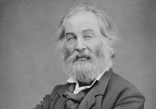 A portrait of Walt Whitman.