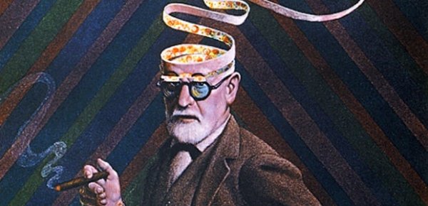 Sigmund Freud smoking.
