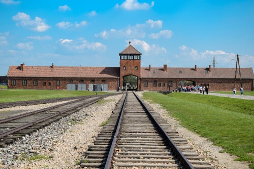A picture of Auschwitz.