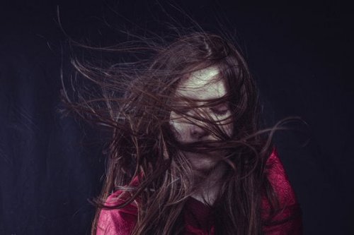 A woman with pathological concern.