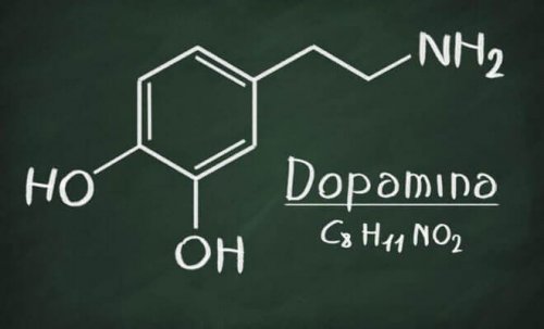 The chemical structure of dopamine.