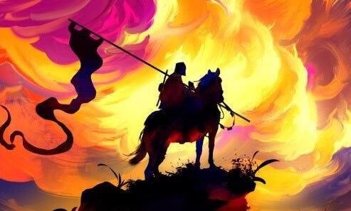 A hero on horseback.