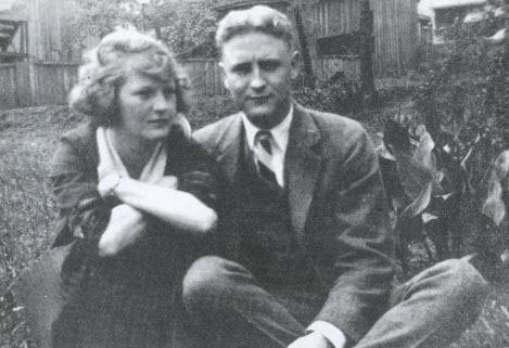 A portrait of Zelda and Francis Scott Fitzgerald.