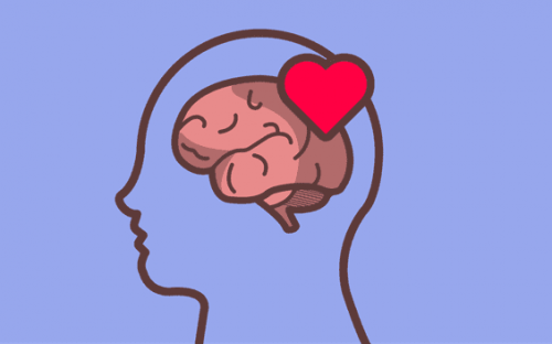 A brain in love.