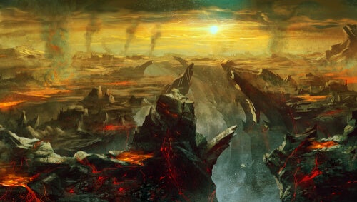 A dire place.