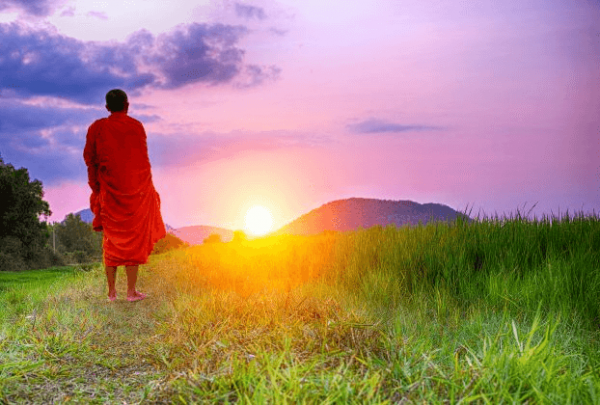A Buddhist monk.