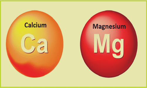 Calcium and magnesium symbols.