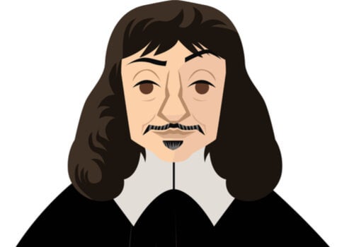 An illustration of René Descartes.