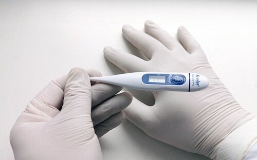 A thermometer.