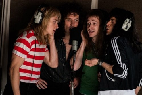 A group of actors portraying Queen, the band.