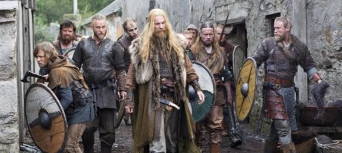 En gruppe vikinger.