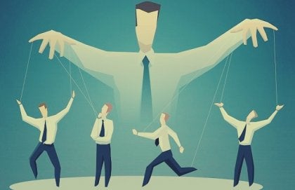 A person controlling others.