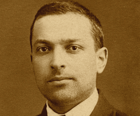 A photograph of Vygotsky.