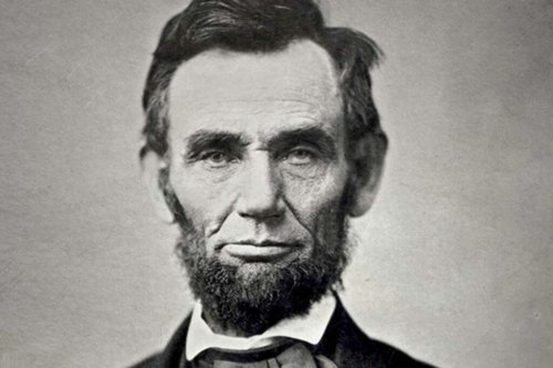 A picture of Abraham Lincoln.