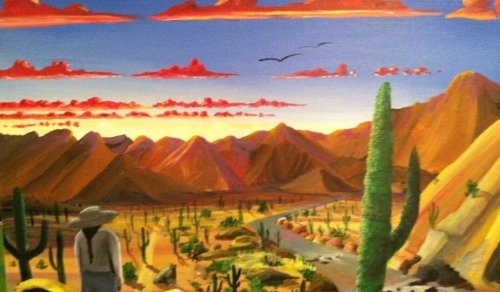 A southwestern landscape.
