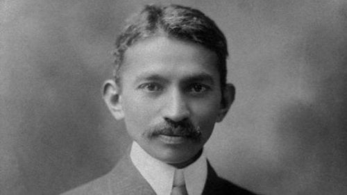 Young Mahatma Gandhi.