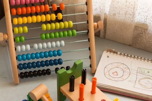 An abacus for doing math.