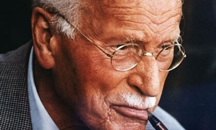 Carl Jung smoking.