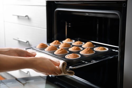 Doing some baking.