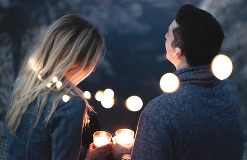 A woman and a man talking about how language helps make things happen.