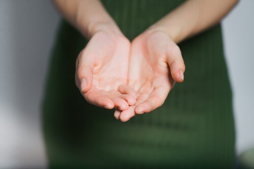 A woman's hands.