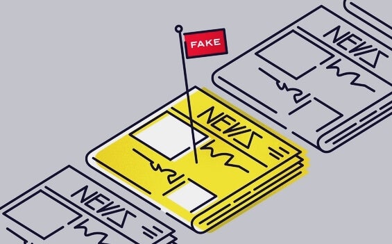 A newspaper with fake science news.