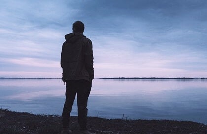 A man by the sea.