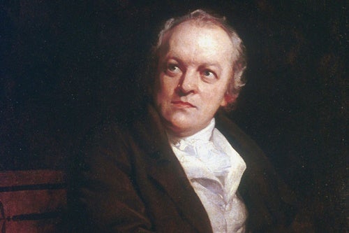 A portrait of William Blake.