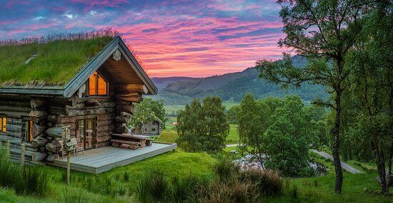 A country cabin.