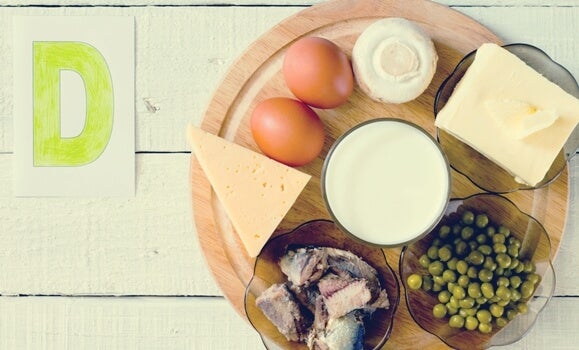 Food with vitamin D.