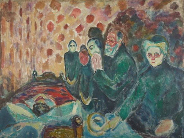 Munch's Death Struggle painting.
