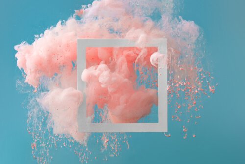 A pink cloud.