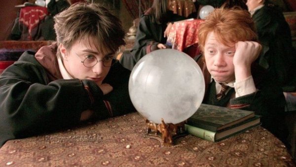 A scene from Harry Potter.