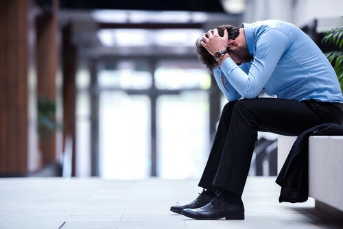 A stressed man.