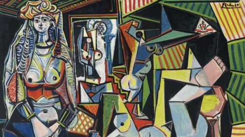 A cubist painting by Picasso.