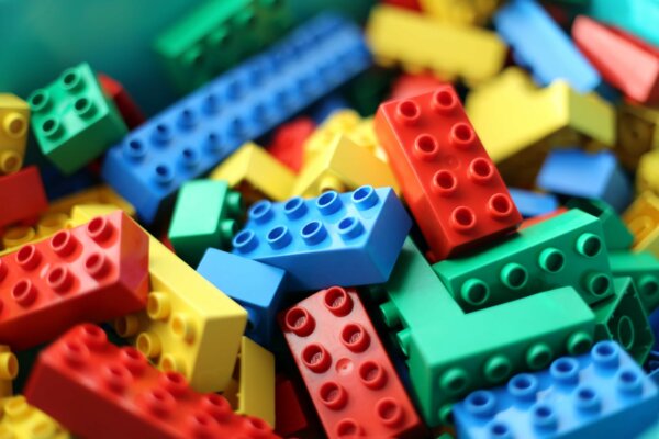 Some Lego bricks.